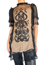 Blusa Larga Traslucida