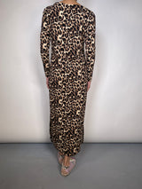 Vestido Leopard Tajos