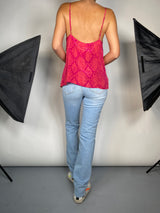 Top Rosado Animal Print