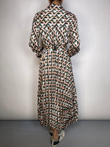 Vestido Plisado Multicolor