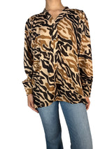 Blusa Lina Leopard Camel
