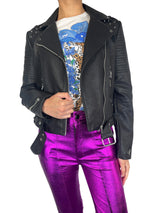 Chaqueta Cuero Vegano Tachas