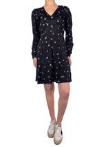 Vestido Viscosa Flores Bordadas