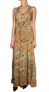 Vestido Maxi Estampado Multicolor