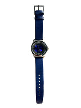 Reloj Henry Skeleton Blue Correa De Cuero
