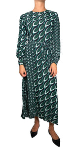 Vestido Verde Manga Larga