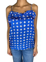 Top Azul Estampado