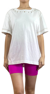 Polera Blanca Tachas