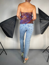 Blusa Multicolor Diseño Metálico