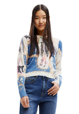 Sweater Desigual Ilustraciones Multicolor - Calce Regular