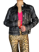 Chaqueta Cuero Karl Lagerfeld x Falabella