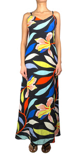 Vestido Seda Multicolor