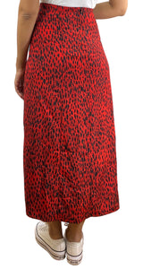 Falda Roja Estampada