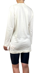 Polera Blanca Cuello Redondo