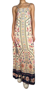 Vestido Viscosa Fibras Metalizadas