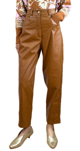 Pantalón Ecocuero Café