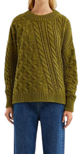 Sweater Verde Tejido