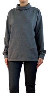 Polerón Gris Cuello Alto