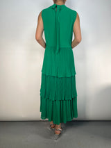 Vestido Verde Plisado