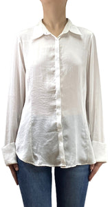 Blusa Blanca Satinada