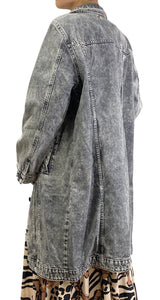 Chaqueta Denim Larga