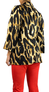 Blazer Lino Animal Print