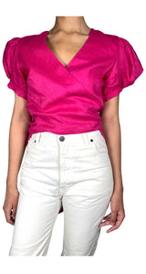 Blusa Lino Fuscia