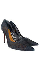 Taco Alto Encaje Negro