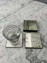 Set 7 Posavasos Plateados