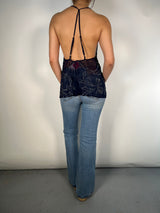 Top Lentejuelas Traslucido