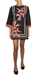 Vestido Negro Bordado