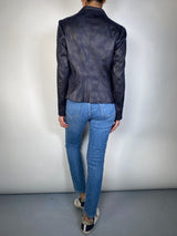 Chaqueta Craquelada Azul