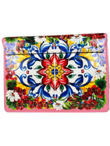 Cartera Mayólica Floral Lucia Y Fular De Seda