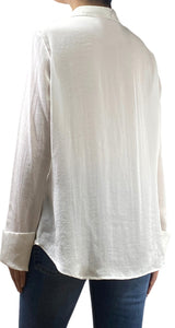 Blusa Blanca Satinada