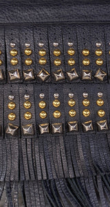 Bandolera Cuero Flecos