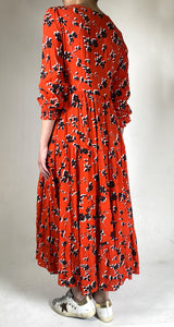 Vestido Rojo Estampado