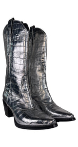 Botas Dagget Plateadas Jeffrey Campbell by Magma