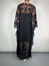 Vestido Traslucido Bordado