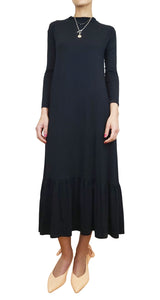 Vestido Negro Maxi Oversize