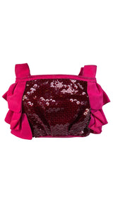 Clutch Cuero Lentejuelas