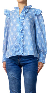 Blusa Azul Paisley