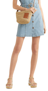 Sandalias Lizard-effect leather wedge