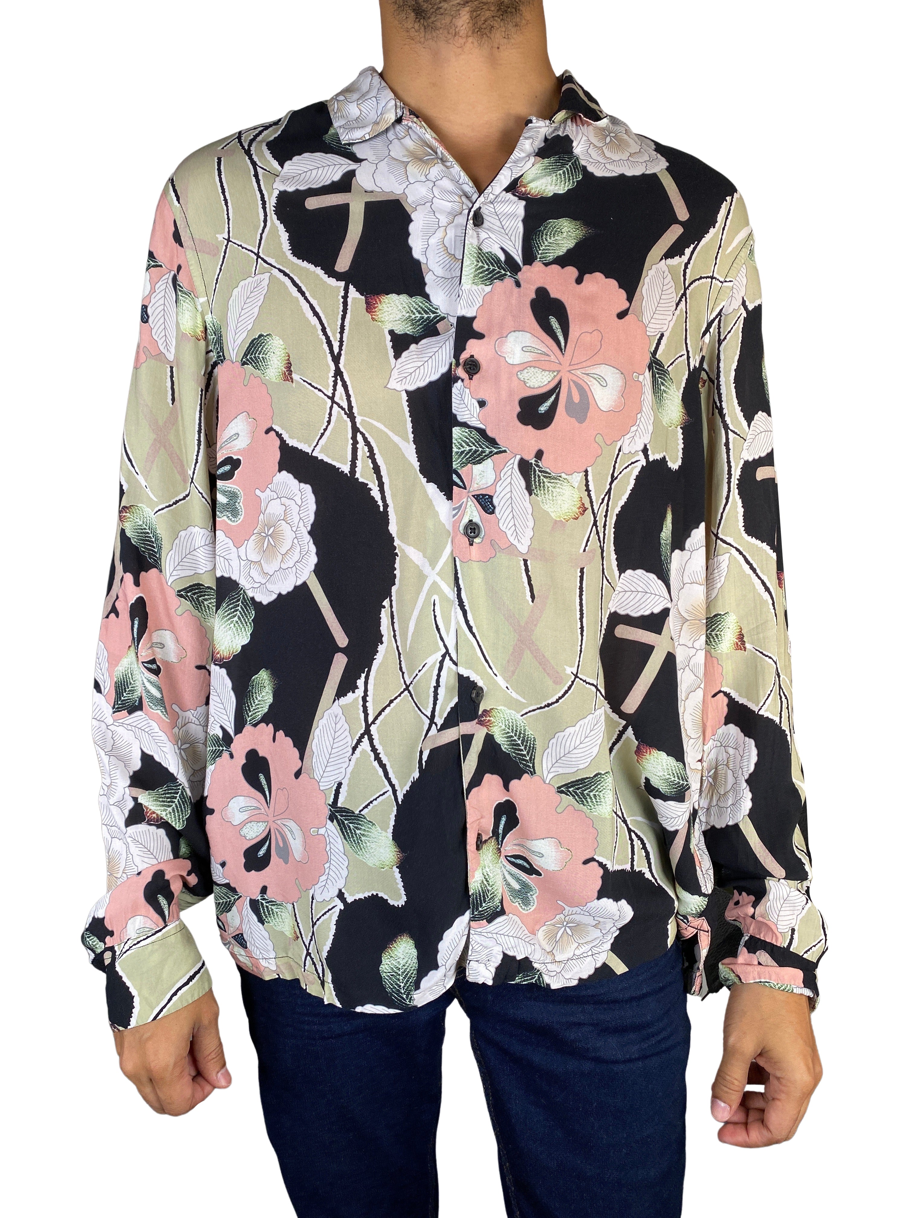CAMISA CLASSICA FLORAL PARADIS ESTAMPA FLORAL PARADIS main image 1