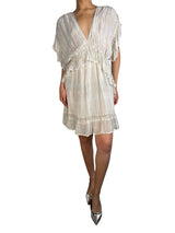 Vestido Viscosa Fibras Metalizadas