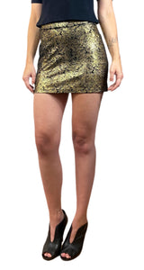 Falda Mini Dorado