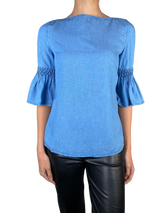 Blusa Mangas Con Vuelo