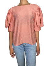 Blusa Rosada Bordada