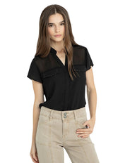 Blusa Ash Negro - Calce Slim Fit