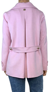 Abrigo Dusty Pink Wool Double Breasted Carolina Herrera