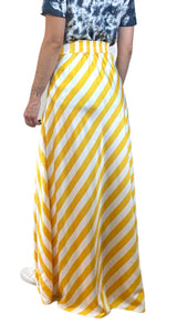 Falda Listada Amarilla